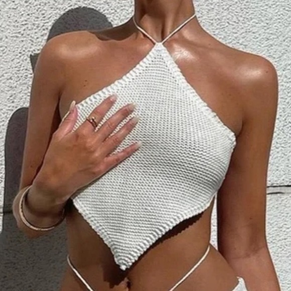 White Fox First Class Halter Crop - Picture 1 of 5